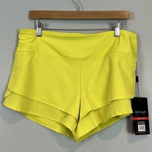 Spyder Active Women's Running Shorts Reflective Moisture Wicking Size Large NWT